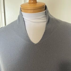 J.Jill Muted Blue/Gray Cashmere Sweater XL